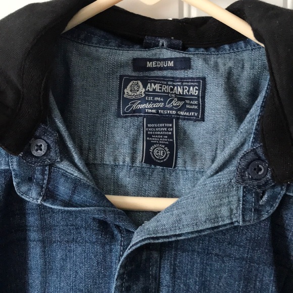 Denim long sleeve with removable hood - Picture 2 of 4